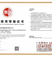 企業(yè)信用AAA等級(jí)